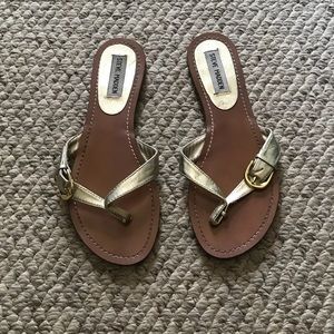 Gold Steve Madden sandals